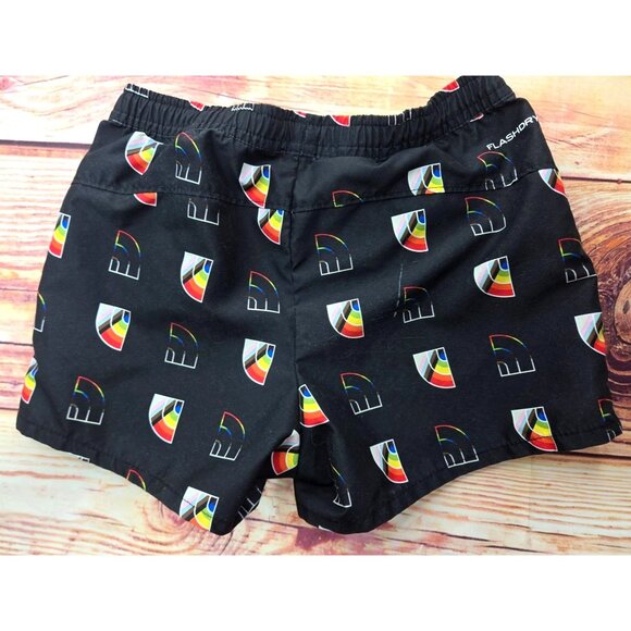 The North Face‎ Girl's Black Rainbow Shorts Small 7/8 - Picture 3 of 4